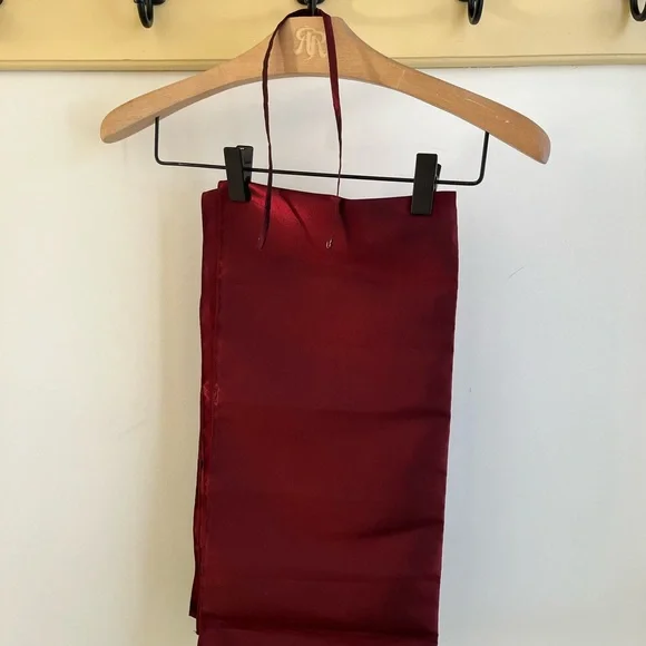 Vintage Jovani Strapless Midi Sequin Dress - Burgundy - Picture 6 of 7